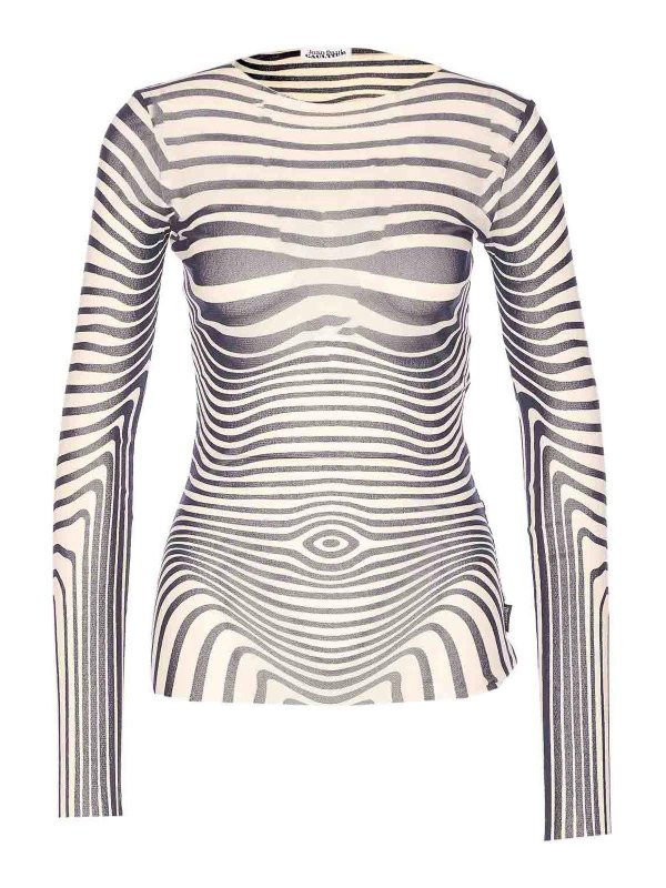 JEAN PAUL GAULTIER: トップス＆タンクトップ - トップ/タンクトップ - ベージュ