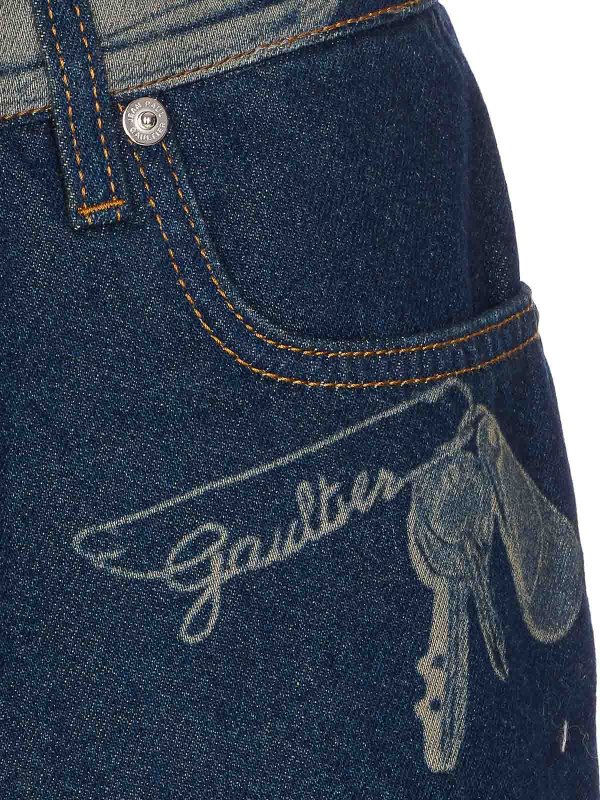 ショートパンツ - ブルー shop online: JEAN PAUL GAULTIER