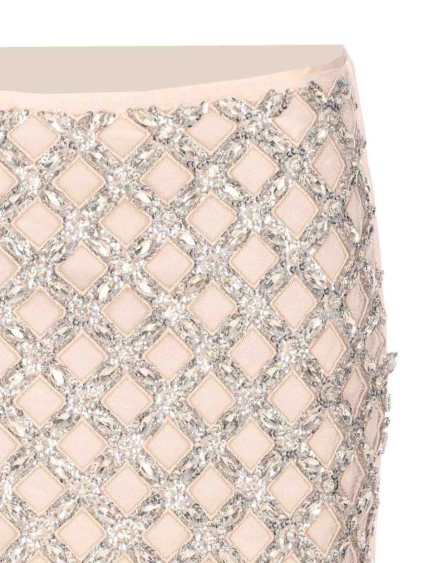 膝丈/ミディスカート - ヌードカラー shop online: Liu Jo