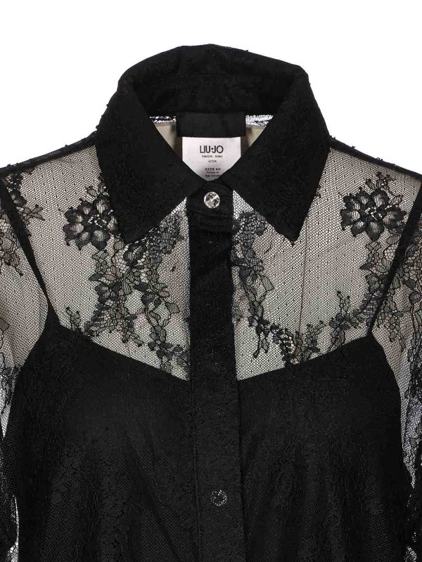 シャツ - 黒 shop online: Liu Jo