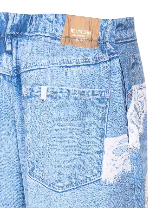 The Best Shops Liu Jo: カジュアルトラウザー - カジュアルパンツ - ブルー