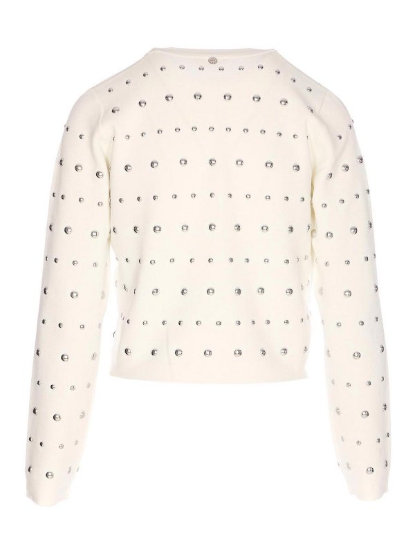 Liu Jo: Strickpullover mit Rundhalsausschnitt online - Rundhalspullover - Weiß
