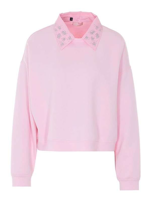 Liu Jo: スウェット＆セーター - スウェットシャツ/セーター - ヌードカラー