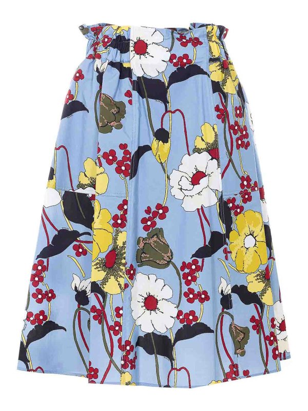 Marni: gonne al ginocchio  e longuette - Gonna midi multicolore