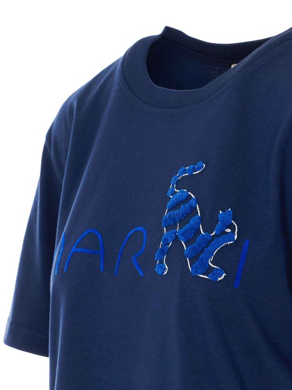 The Best Shops Marni: t-shirts - Blue T-Shirt