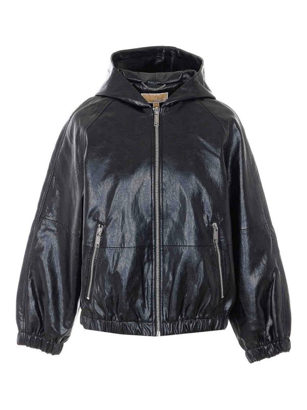 Michael Michael Kors: ボンバージャケット - ボンバージャケット - 黒