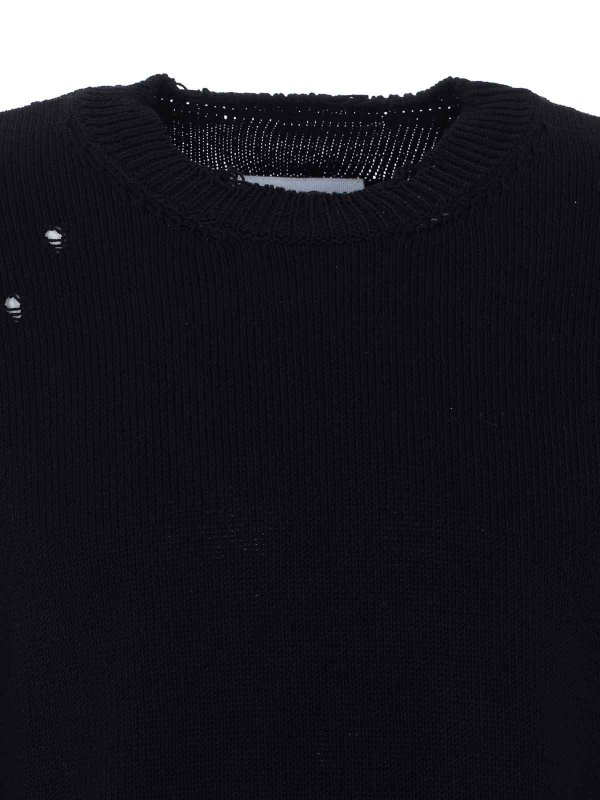 クルーネック - 黒 Replica 
online: MM6 MAISON MARGIELA