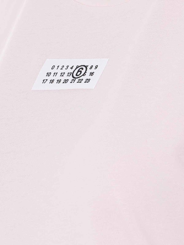 The Best Shops MM6 MAISON MARGIELA: t-shirts - Pink T-Shirt