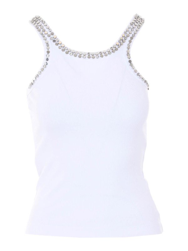 Pinko: Tops y camisetas sin mangas - Top - Blanco