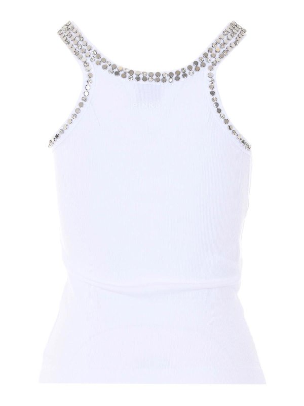 Pinko: Tops y camisetas sin mangas online - Top - Blanco