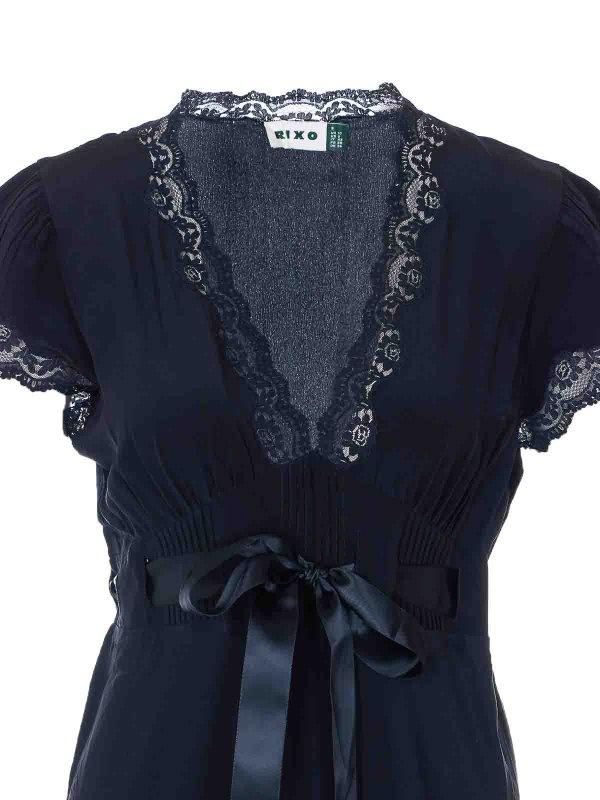 膝丈ドレス - 黒 shop online: RIXO