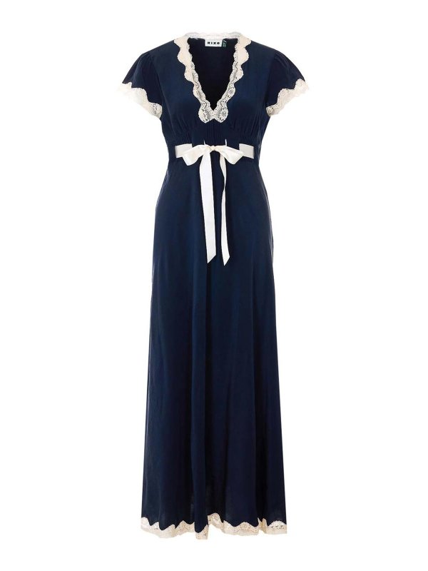 RIXO: abiti al ginocchio - Abito Marlice Blu