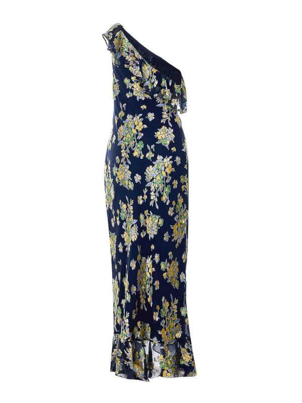 RIXO: abiti al ginocchio online - Abito blu Leon