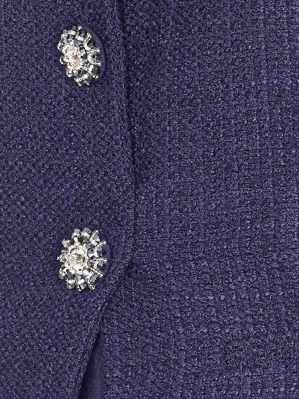 The Best Shops Self Portrait: ニーレングスドレス - 膝丈ドレス - ブルー