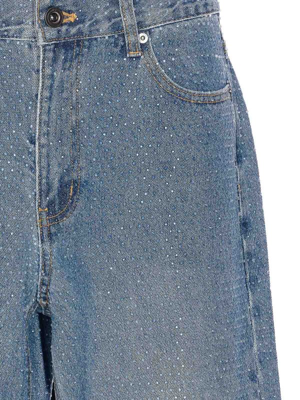 Vaqueros Rectos - Azul shop online: Self Portrait