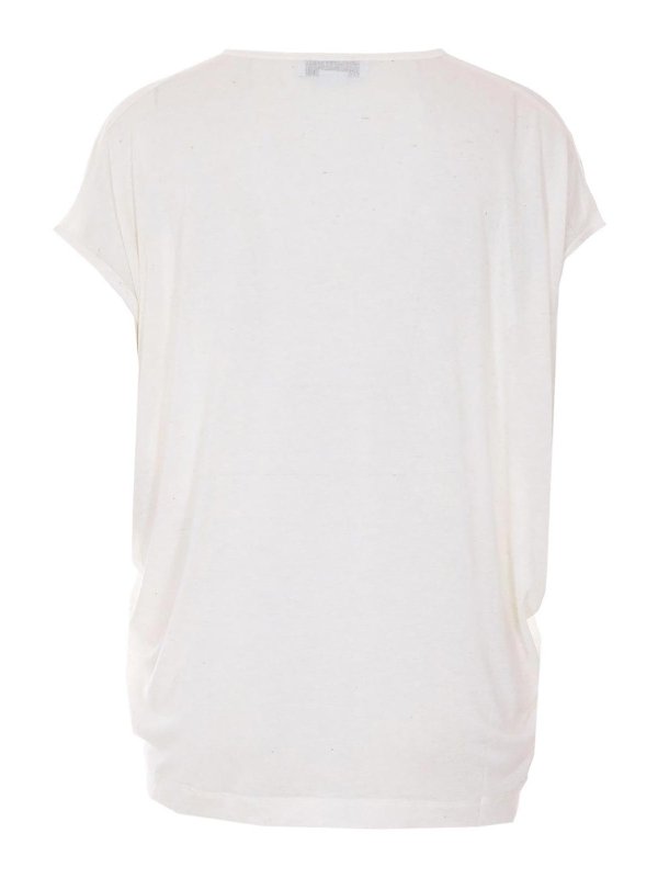 STELLA McCARTNEY: t-shirts online - Cream Cloud Leopard T-Shirt