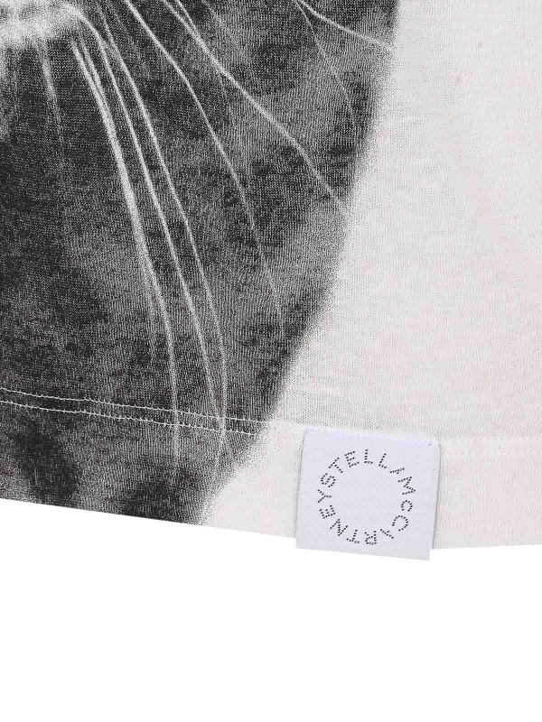 The Best Shops STELLA McCARTNEY: t-shirts - Cream Cloud Leopard T-Shirt