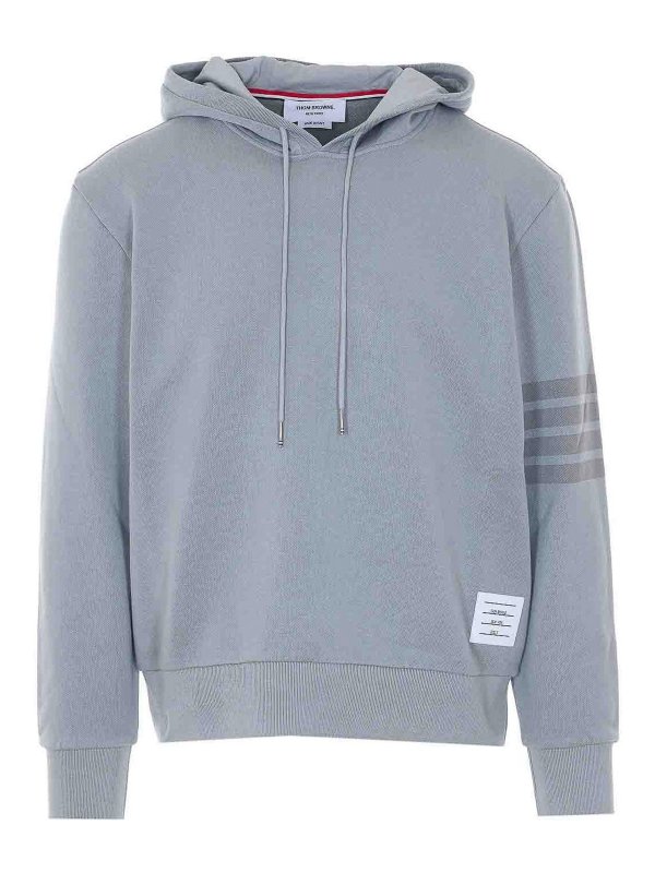 THOM BROWNE: Sudaderas y suéteres - Sudadera - Gris