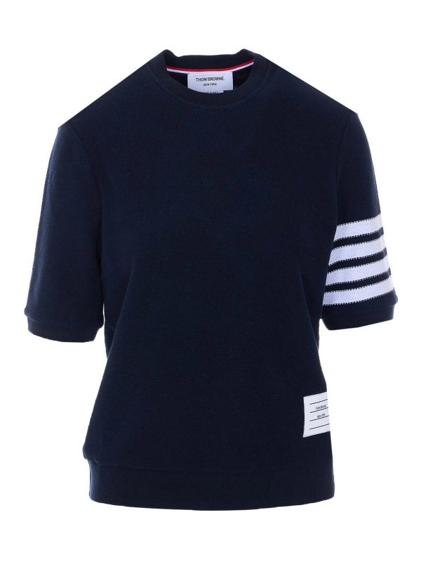 THOM BROWNE: Camisetas - Camiseta - Azul