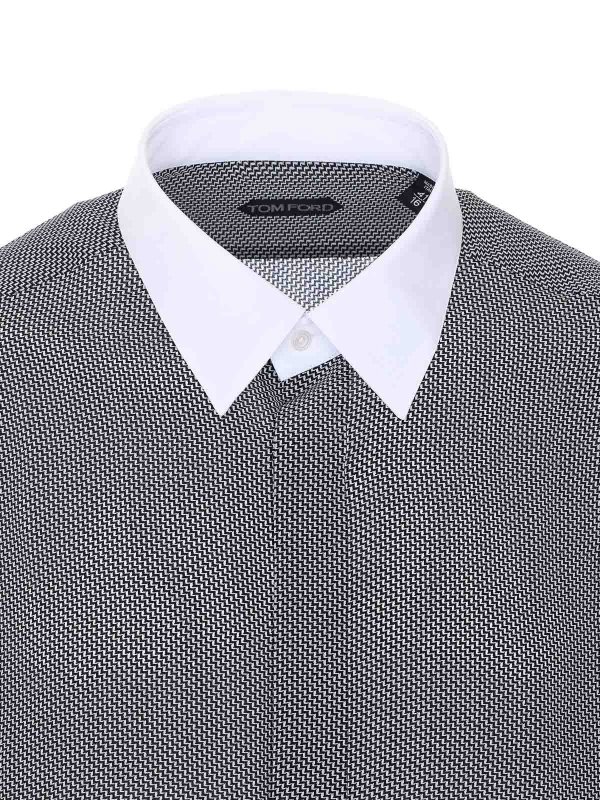 シャツ - 黒 shop online: TOM FORD