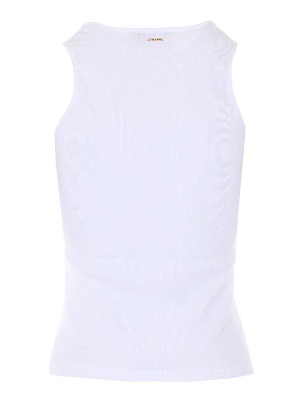 TWINSET: Tops y camisetas sin mangas online - Top - Blanco
