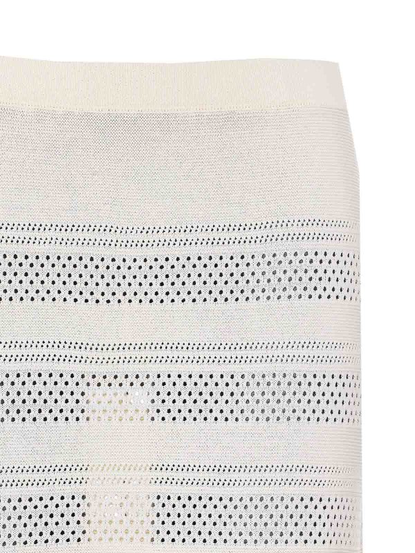 The Best Shops TWINSET: Knielange und Midi Röcke - Midirock - Weiß