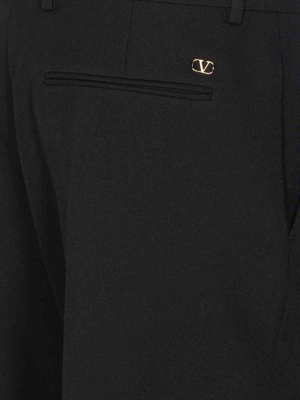 The Best Shops VALENTINO GARAVANI: カジュアルトラウザー - カジュアルパンツ - 黒