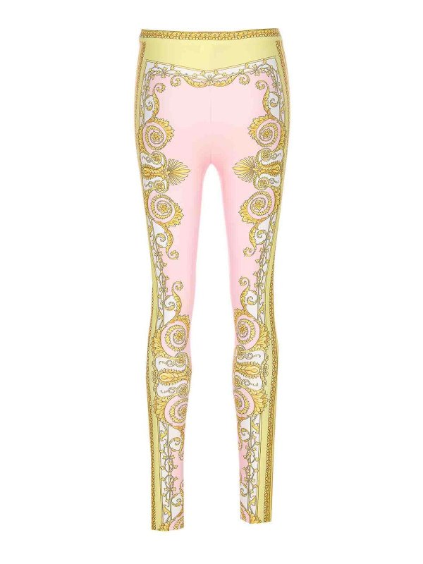 VERSACE: Leggings online - Leggings - Nude