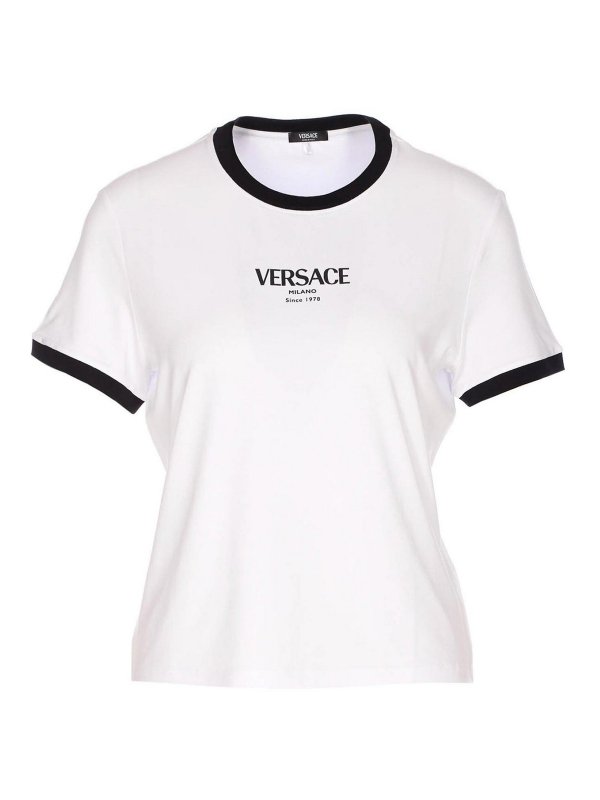 VERSACE: Camisetas - Camiseta - Blanco