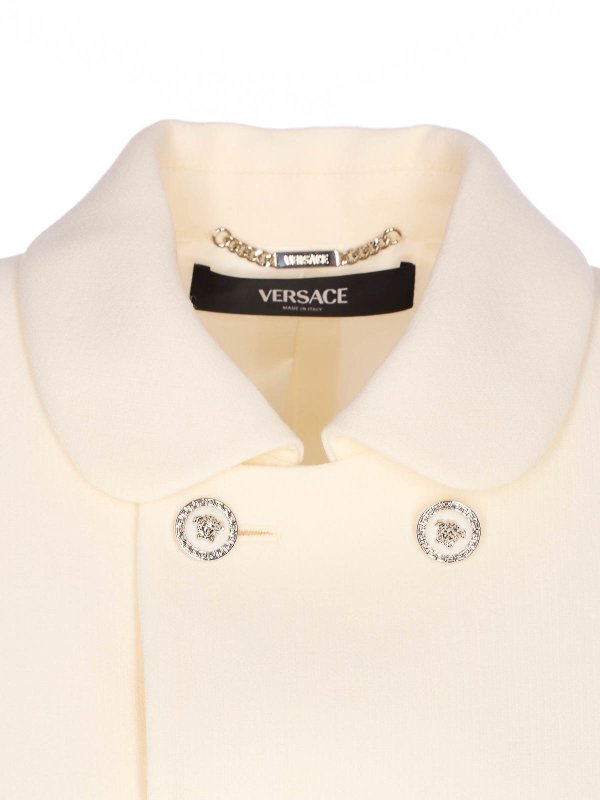 White Informal Jacket shop online: VERSACE