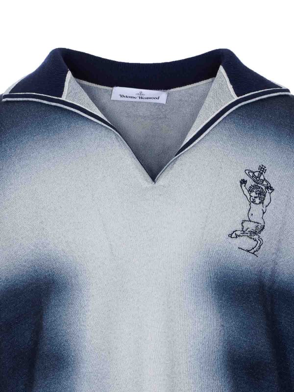 クルーネック - ブルー Replica 
online: VIVIENNE WESTWOOD