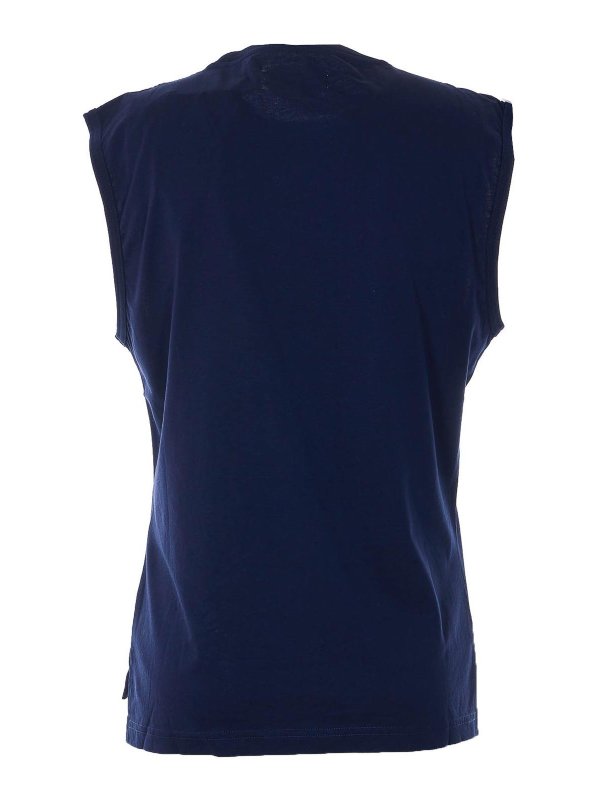 VIVIENNE WESTWOOD: t-shirt online - T-shirt Orb oversize blu