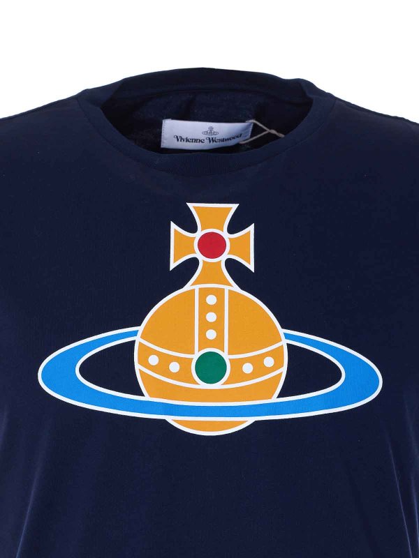 T-shirt Orb oversize blu Replica 
online: VIVIENNE WESTWOOD