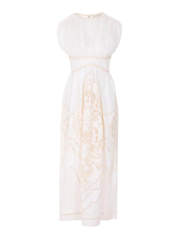 ZIMMERMANN: Strickpullover mit Rundhalsausschnitt - Rundhalspullover - Weiß