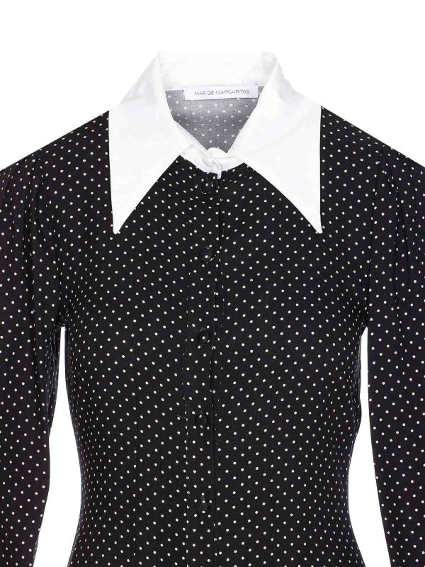 MAR DE MARGARITAS buy online 膝丈ドレス - 黒