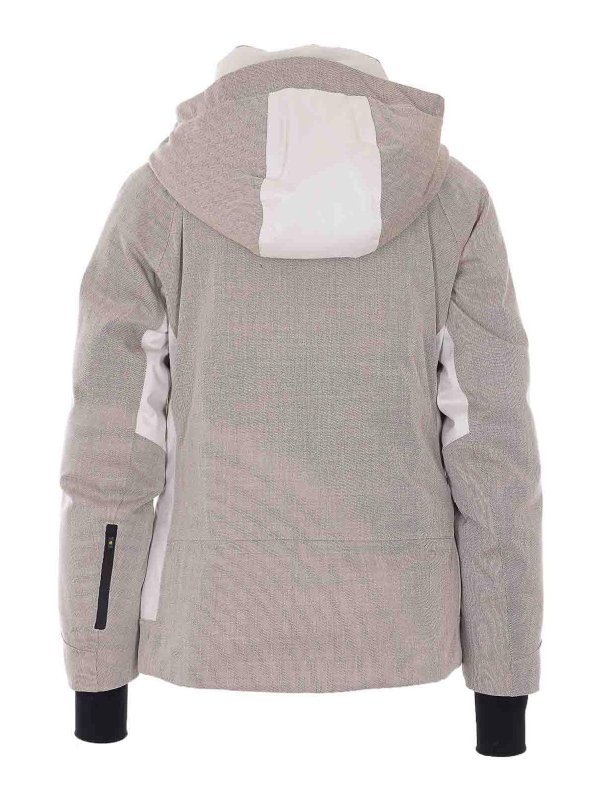 MOORER: padded jackets online - Beige Dolomiti Down Jacket