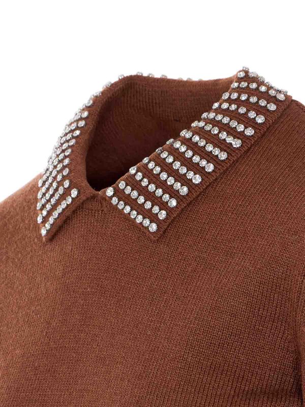 Rundhalspullover - Braun shop online: Pinko