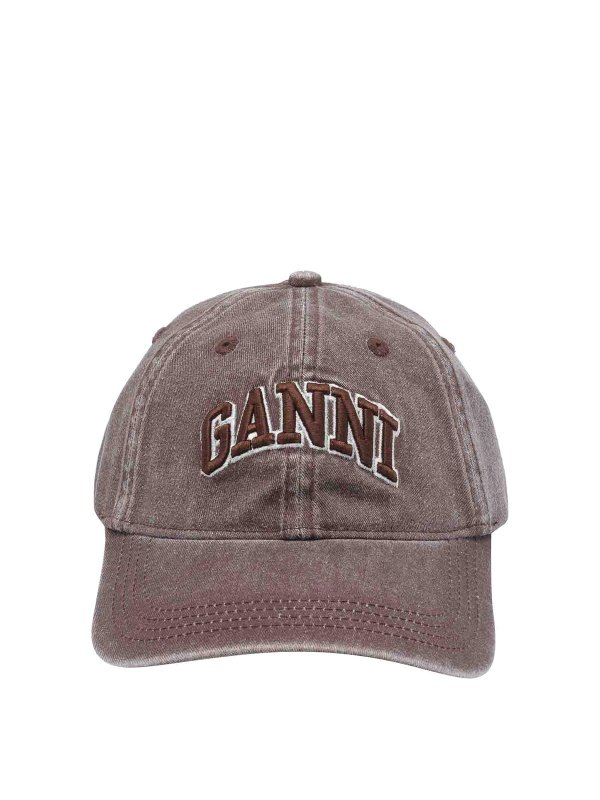 GANNI: 帽子＆キャッブ - 帽子 - ブラウン
