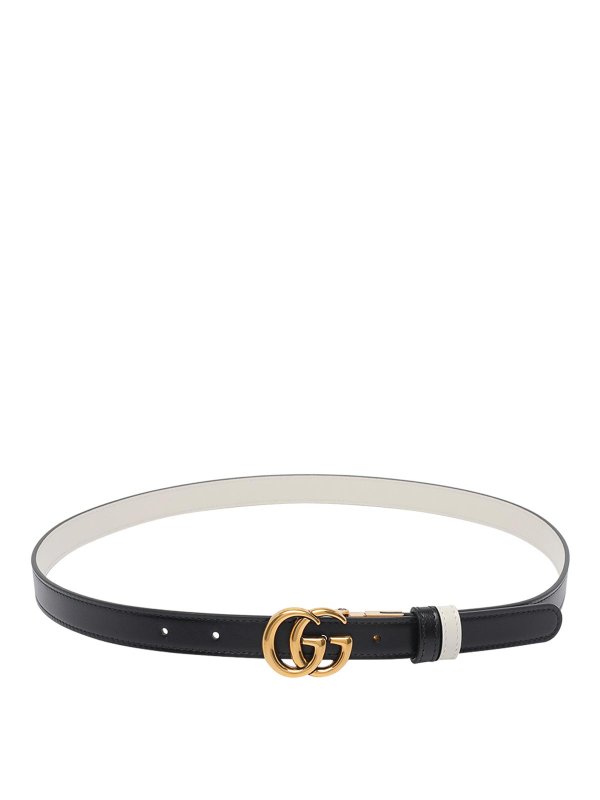 GUCCI: belts - Reversible Gg Marmont Belt