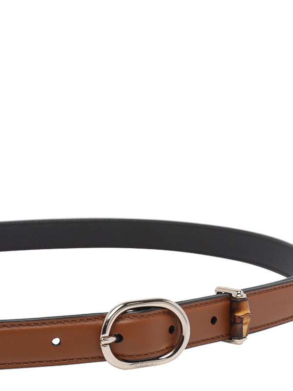 GUCCI: belts online - Oval Buckle Thin Belt