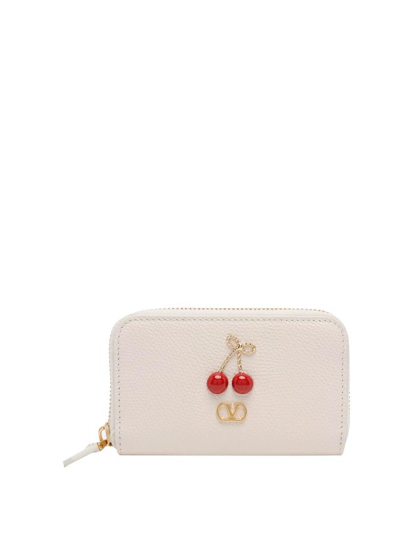 VALENTINO GARAVANI: wallets & purses - White Cherryfic Wallet