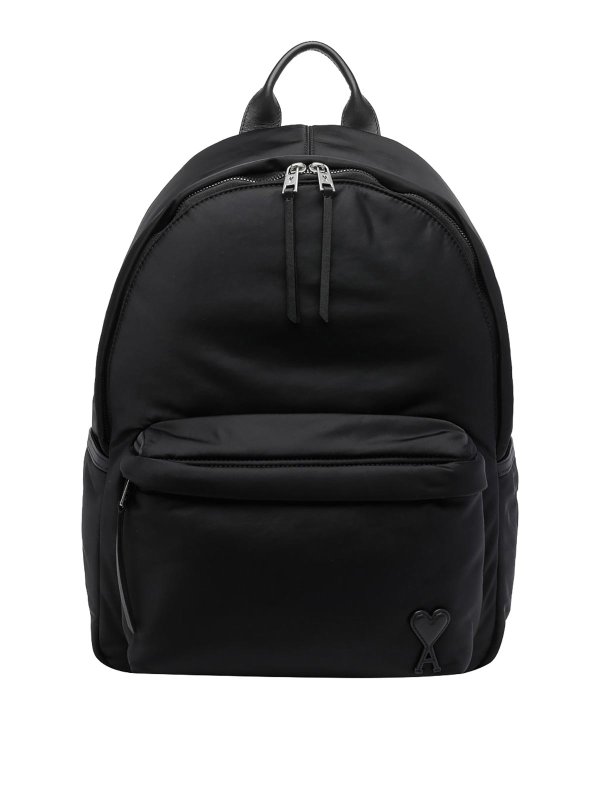 AMI PARIS: backpacks - Black Marcel Backpack