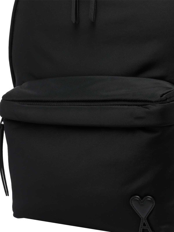Black Marcel Backpack shop online: AMI PARIS