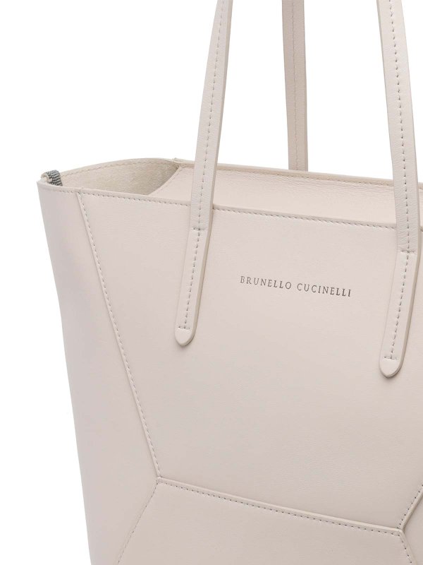 Shopper - Weiß shop online: BRUNELLO CUCINELLI