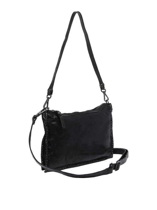 CAMPOMAGGI: cross body bags online - Black Eva Crossbody Bag