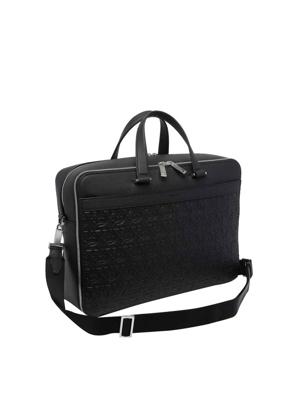 FERRAGAMO: laptop bags & briefcases online - Monogram Briefcase