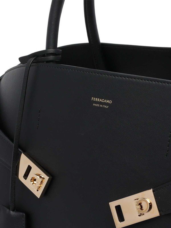 トートバッグ - 黒 shop online: FERRAGAMO