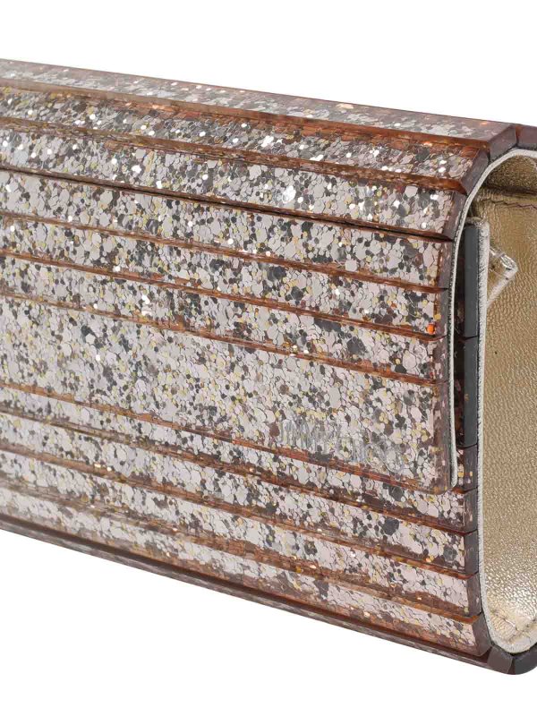 クラッチバッグ - 銀 shop online: JIMMY CHOO