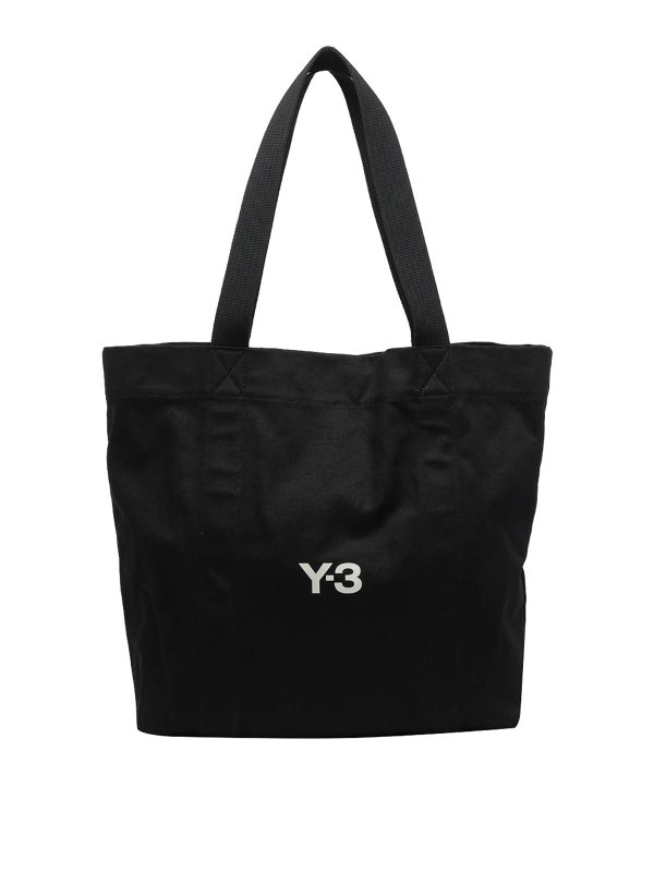 Y-3: Handtaschen - Shopper - Schwarz