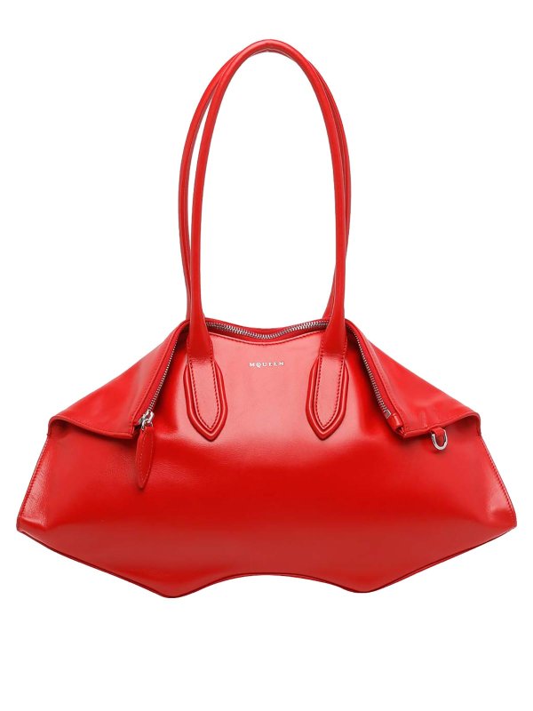 ALEXANDER MCQUEEN: ショルダーバッグ - ショルダーバッグ - 赤